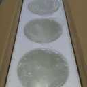 Anmire 3 Pack Frosted Glass Shade, Bell Shaped Light Fixture Replacement Globe or Cover with 1-5/8-Inch Fitter for Chandelier Wall Sconce Pendant Light, G0030