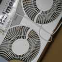 HOLMES 9" Twin Digital Window Fan, Reversible Airflow Blades, In/Out Exchange, 3 Speeds, Built-In Extender Panels, Ideal for Home, Bedroom or Office, Remote Control, White