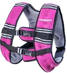 PACEARTH Weighted Vest, 20lb Weight Vest with Reflective Stripe, Body Weight Vests Adjustable for Men, Women Workout, Strength Training, Running, Walking, Jogging