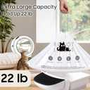 120 Tidy Draw-Pack Automatic Litter Box Bags Cat Litter Box Robot Model 5/4/3 Waste Bags, Tear-free, Sensor-compatible, Thick Heavy Duty Cat Litter Box Liner Bags 25.2 x 15.7 IN
