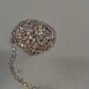 Kigeli Bling Rhinestone Trim Crystal Chain Applique Rhinestone Applique Sewing Embellishments for DIY Dress Clothing Wedding Crafts Bridal Jewelry, 0.39 Inch Wide (3 Yards, AB Color)