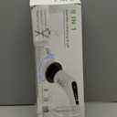 Electric Spin Scrubber- Ditch The Scrubbing! Long Handle Shower Scrubber with 9 Replaceable Heads - 2 Speed Cordless Brush Ensures Long Battery Life, Modern White Design!