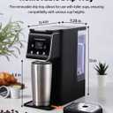 K Cup Coffee Maker With Bold Setting, Single Serve Hot & Iced Coffee Maker for K-Cup and Grounds, 52 Oz Removable Water Tank, 6 to 14oz Brew Size, Pod Coffee Machine With Reusable Filter,(Black)