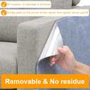 Cat Scratching Mat, Trimmable DIY Self-Adhesive Anti Scratch Furniture Protector, Climbing Wall Carpet, Couch Protector, Scratcher Scratching Pad Post Replacement (Light Grey, 118.1"x15.8")