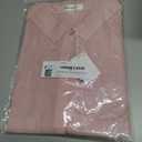 TOUSYEA Sleep Shirts for Women Button Down Shirts Long Sleeve Sleepwear Swimsuit Cover Ups Soft Pajama Tops (Pink, XXL)