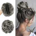 SOFEIYAN Curly Hair Bun Claw Clip Wavy Curly Hair Bun (1B/171T60)