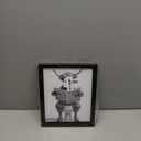 Funny Highland Cow Bathroom Wall Art - Framed Black and White Bathroom Wall Decor, Humorous Cow Picture Wall Decor with Cute Animal Canvas, Modern Farmhouse Style Restroom Sign Art for Toilet & Washroom 8"x10"