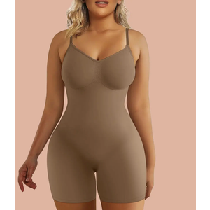 SHAPERX Women's Shapewear Bodysuit Tummy Control Body Shaper Seamless Sculpting Snatched Waist Body Suit L/XL