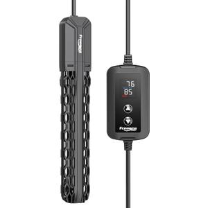 FREESEA Aquarium Heater for Fish Tank: 100W/200W/300W/500W Submersible Fish Tank Heater with Over-Temperature and Off-Water Protection for 40-75 Gallon Saltwater and Freshwater (300W(40-75gallon))