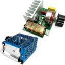 4000W Motor Speed Controller, Motor Control Board AC 110V Adjustable Voltage Regulator SCR High Power Dimmer Controller Temperature Governor Dimming Monitor