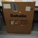 BABELIO 36 Inch Extra Tall Baby Gate with Cat Door, 29-40" Metal Dog Gate, Cat Gate for Stairs, Doorways, Auto Close Safety Gate with Pet Door, Easy Walk Thru, White