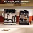 Ninja Luxe™ Café Mini | Espresso Machine & Drip Coffee | Built-in Burr Grinder, Precision Scale & Manual Steam Wand | Lattes, Cappuccinos & More | Stainless Steel | ES301