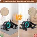 Non-Slip Mat for Ellipse Leg Exerciser Machine, 23.619.6 in Leg Exerciser Mat for Under Desk Elliptical Pedal Exerciser, Elliptical Machine Accessories Workout Equipment Mat Floor Protection