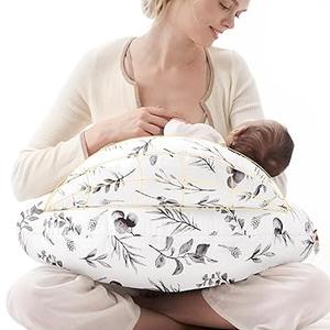 Momcozy Original Nursing Pillow for Breastfeeding-Pioneering Safety Fence- Wider Feeding Pillows for More Support for Mom & Baby- Easier Nursing & Hand Free- Fit for All, Removable Cotton Cover Momcozy Original Nursing Pillow for Breastfeeding-Pioneering Safety Fence- Wider Feeding Pillows for More Support for Mom & Baby- Easier Nursing & Hand Free- Fit for All, Removable Cotton Cover