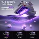 Xlife Mattress Vacuum, Bed Vacuum Cleaner with 2 Roller Brushes for Pet Hair, 253.7nm UV-C Light, 140F Heating, 550W 16KPA Suction, HEPA Filter Couch Vauum for Bed, Sofa, Pillow, Baby Crib (Corded)