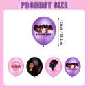 2 x 48 Pcs Women's History Month Balloons Empowerment Feminist Rights Female Awareness Inspirational Pink Purple Black Balloon for March Women's Day Party Decoration Supplies