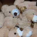 Zhanmai 18 Pcs 14 Inch Bears Stuffed Animal Bulk Gifts Plush Bear Toys for Birthday Baby Shower Graduation Party Favor(Light Brown)