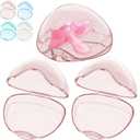 Smlpuame Pacifier Case,3 Pack BPA Free Pacifier Holder Case,Transparent Container Box for Baby Binky（Not Included),Essential Pacifier Accessories,Alway Keep Paci Clean,Easy to Clean(Pink)