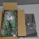 Dahey 2 Pack Wood Wall Planter Vase with Artificial Eucalyptus Farmhouse Wall Hanging Decor Pocket Planter for Indoor Fake Plants Greenery, Living Room Bedroom Kitchen Home Office Decoration (Medium, Brown)