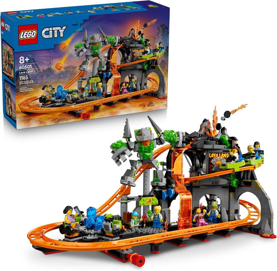 LEGO City Lava Land Roller Coaster Park 60501