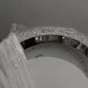 UOFUS 19.68" Modern Flush Mount Ceiling Light Chrome Round LED Ceiling Lamp