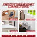 Panther Armor Frosted Matte Cat Scratch Tape for Furniture, Couch Protector, Single Side Sticky Tape for Pets to Stop Scratching, 4 in x 10ft, No Pins Required, Corner Protection