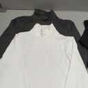 Dalavch 4 Pack Womens Thermal Turtleneck Shirts, Women Turtle Neck Fleece Lined Compression Long Sleeve Base Layer Tops (Small, 2 Black 1 Heather Gray 1 White)