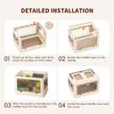 3 Tier Medicine Cabinet Origanizer for Home, Portable Medicine Oirganizer with Handle, Multipurpose Medicine Box with Removable Tray, First Aid KIT Box