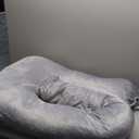 Pharmedoc Pregnancy Pillows, U-Shape Full Body Pillow -Removable Cover Jumbo Size - Grey - Pregnancy Pillows for Sleeping - Body Pillows for Adults, Maternity Pillow and Pregnancy Must Haves