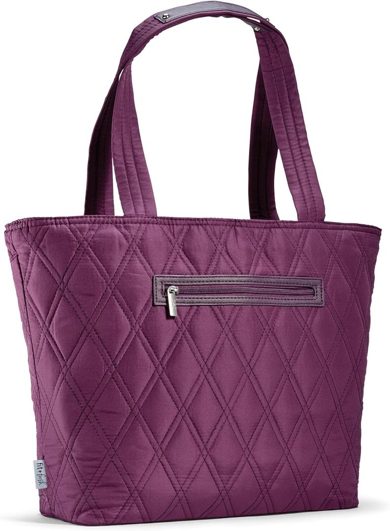 Fit & Fresh 2-in-1 Insulated Lunch & Travel Tote (Plum)
