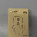 TECKNET Wireless Mouse, 2.4G Ergonomic Optical Mouse, Computer Mouse for Laptop, PC, Computer, Chromebook, Notebook, 6 Buttons, 24 Months Battery Life, 2600 DPI, 5 Adjustment Levels - Black