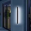 39inch Outdoor Modern Wall Sconces, Dimmable Exterior Wall Mounted Lighting 3 Color 3000K/4500K/6000K, IP65 Waterproof, Minimalist Porch Lights Fixture for Yard Patio Garage with Remote Control