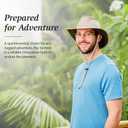 Wallaroo Hat Company Men's Summit Sun Hat UPF 50+ Sun Protection, Wide Brim, Packable, Chin Strap and Adjustable Sizing
