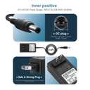 12V 3A 2A AC Adapter Charger with 8 Tips, ac/dc Adapter 100-240v, 50/60hz 12 Volts 3000mA DC in 12V Power Supply Cord for Sceptre Monitor Series, Seagate WD, LED Strip Light, CCTV Camera,Router Cable