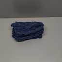 MIULEE Pack of 2 Corduroy Decorative Throw Pillow Covers 16x16 Inch Soft Boho Striped Pillow Covers Modern Farmhouse Home Decor for Summer Coastal Sofa Living Room Couch Bed Blue