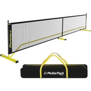 PICKLETECH 4.0 Slim Version Portable Pickleball Nets Outdoor Game 22 FT Pickleball Net-USAPA Regulation Size-Pickle Ball Net System with Carrying Bag for Driveway