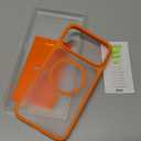 TORRAS Stronger Magnetic & Shockproof for iPhone 17 Pro Max Case, Fit for MagSafe, Military Grade Drop Protection, Camera Control, DIY Button, Slim for iPhone 17 Pro Max Case Translucent Orange