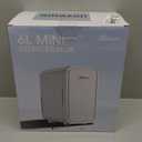 BEICHEN Mini Fridge,6 Liter / 8 Can Small Fridge for Bedroom, Car, Office & Dorm, 110V AC/DC Portable Thermoelectric Cooler & Warmer for Skincare, Food, Drinks, White