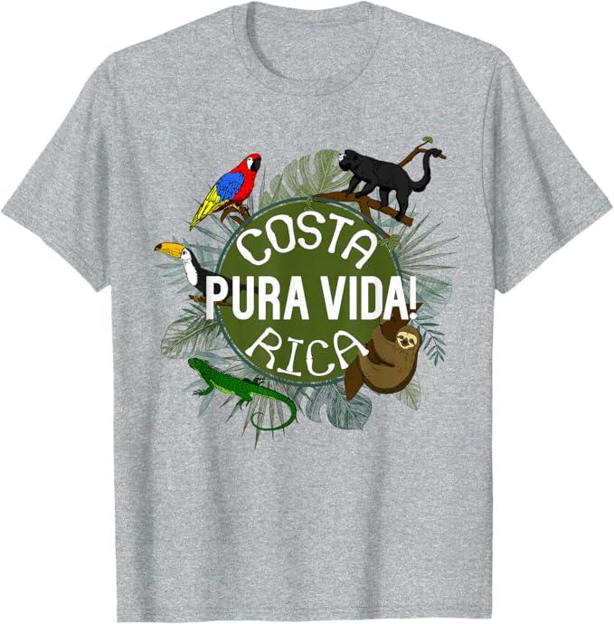 Pura Vida Costa Rica T-Shirt! Party Animals! T-Shirt, Size M