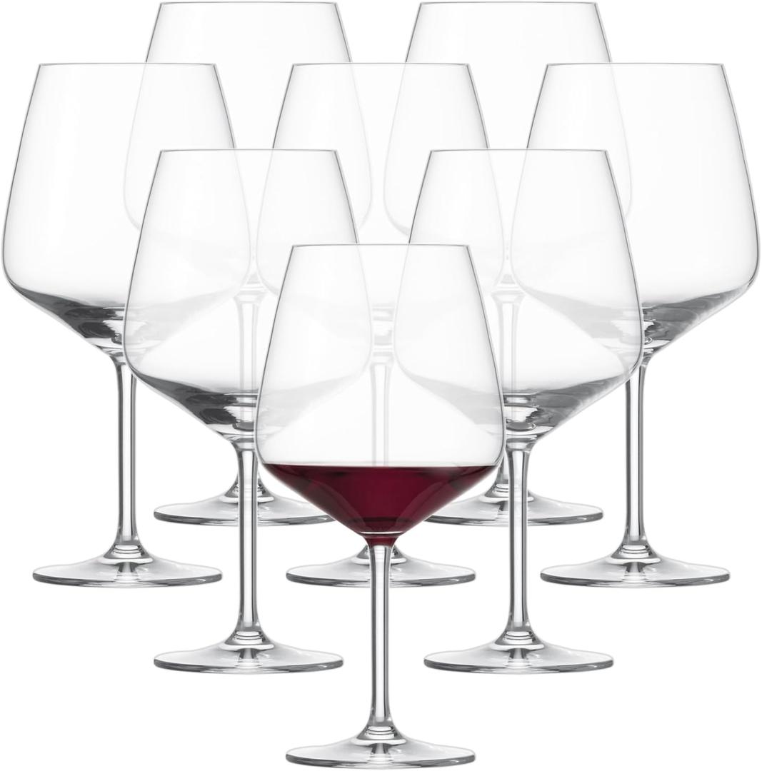 Wine, Host Crystal Glass, 26 Ounce Burgundy (Set of 8), Clear