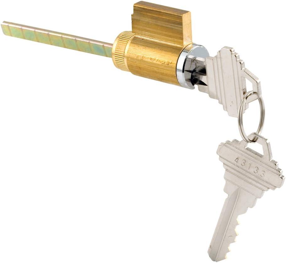 Prime-Line E 2104 1-7/8 In. Brass Housing with Chrome Plated Face, Cylinder Lock (Single Pack)