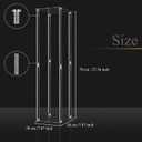 Geetery 8 Pieces Tall Acrylic Vase Wedding Centerpieces Clear Flower Stand Column Geometric Floral Vase Elegant Display Holder for Birthday Party Wedding Table Decorations (28 Inch)