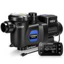 VIVOHOME 1.5HP Pool Pump Dual Speed with Wireless Remote Control 115V
