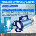 Upgraded W530 Pool Leaf Canister w/Mesh Bag Large Capacity Compatible with Hayward Pen-tair Pool Vacuum Cleaner Navigator Aquanaut Kreepy Krauly Heavy Duty Open Line Pool Leaf Catcher R211084K