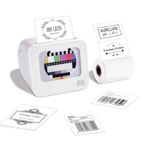 LFPERT 2 Inch Label Maker Machine with Tape, Bluetooth Label Printer, BQ1 Portable Thermal Inkless Labeler for iOS & Android, Easy to Use, Fits Office, Home, School, Business, Gift
