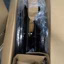 Drive Medical SSP118FA-SF Silver Sport 1 Folding Transport Wheelchair with Full Arms and Removable Swing-Away Footrest, Black