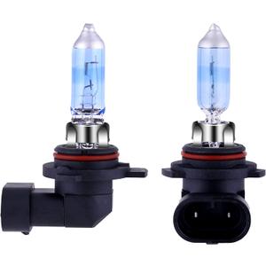 9006 Headlight Bulbs HB4 Halogen Bulb 5000K Super White Light Long Life Replacement P22D 12V/51W (9006/HB4, 2 Pack)