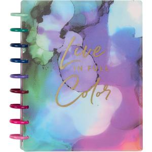 Happy Planner Disc-Bound Planner Jan.Dec. 2026, Includes 3 Extra Months and 2 Sticker Sheets, Classic Size, 7" x 9.25", Horizontal Layout, Live in Color