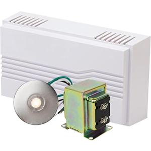 Newhouse Hardware Hardwired Chime Kit with 16-Volt/30VA Transformer and Recess-Mount Metal Satin Nickel Button