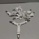 Bed Sheet Straps, Upgrade Fitted Bed Sheet Holders for Corners, Non Slip Sheet Clips White 4Pcs